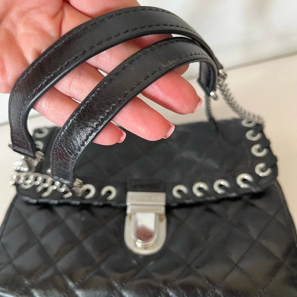 Michael Kors Hippie Grommet Sloan Black Leather Shoulder Bag - Picture 12 of 16